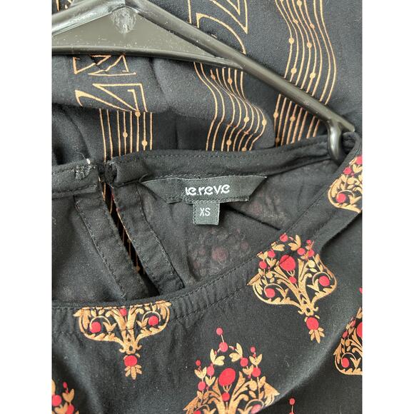 Le Reve | Multicolor Mixed Print Midi Dress | Size XS - Picture 3 of 4